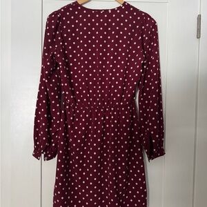 Polka Dot Long Sleeve Dress